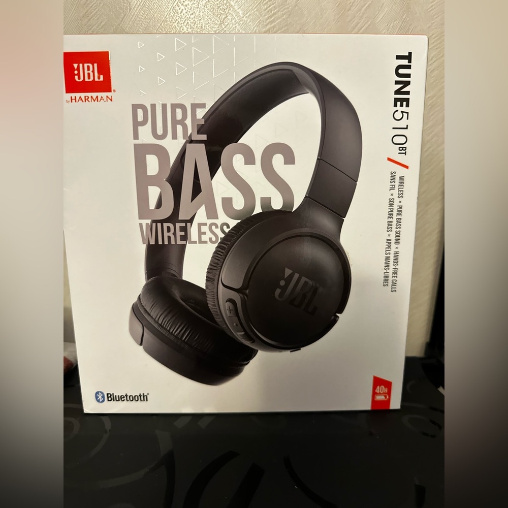 JBL Black 510 BT Over-Ear Wireless Headphones